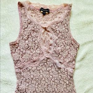 Cute Bebe Lace Top Size Small